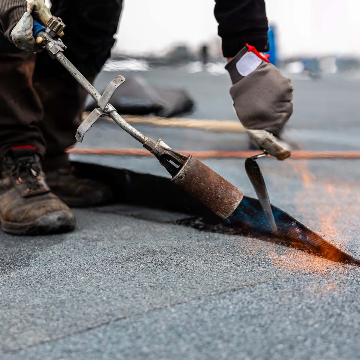 Plat dak bedekken nijmegen bitumen